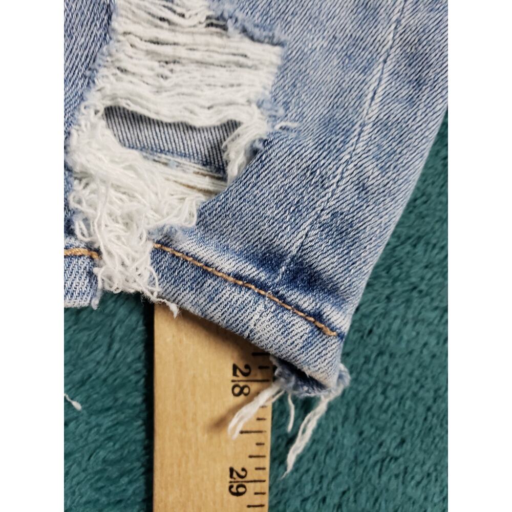 American Eagle Jeans Size 00 Womens Blue Denim Stretch Pants High Rise Jegging - Picture 9 of 14